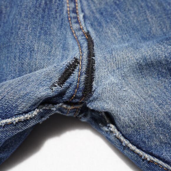 Levi’s Distressed 501 Button Fly Blue Jeans 30x32 100% Cotton - Picture 11 of 16
